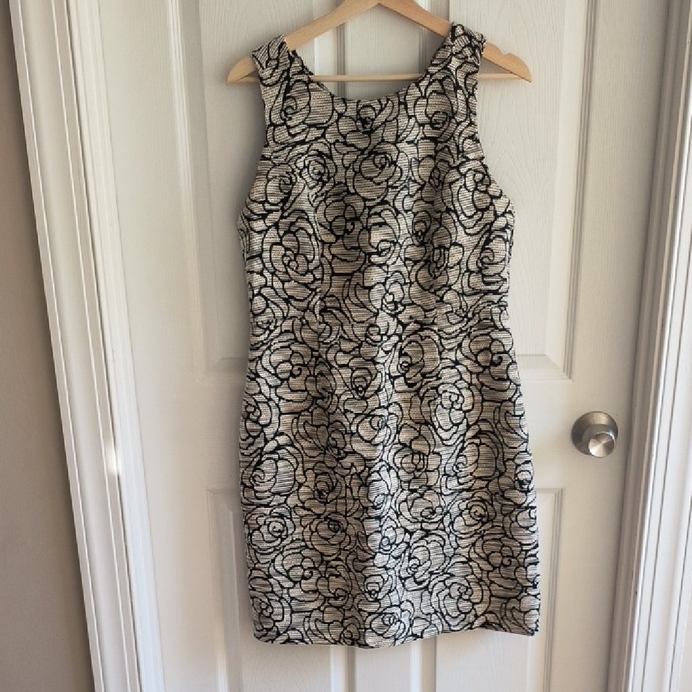Jade Black and White Floral Mini Dress